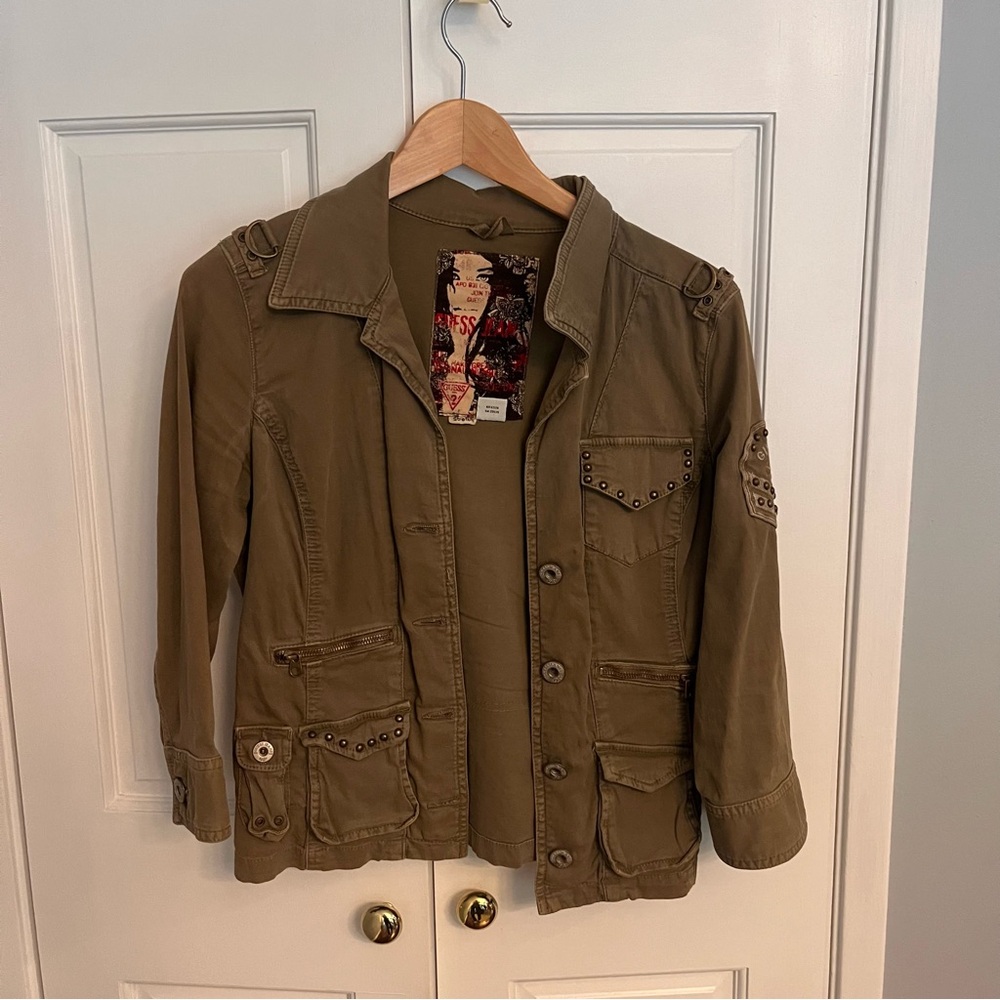 Desigual Olive Green Military Jacket